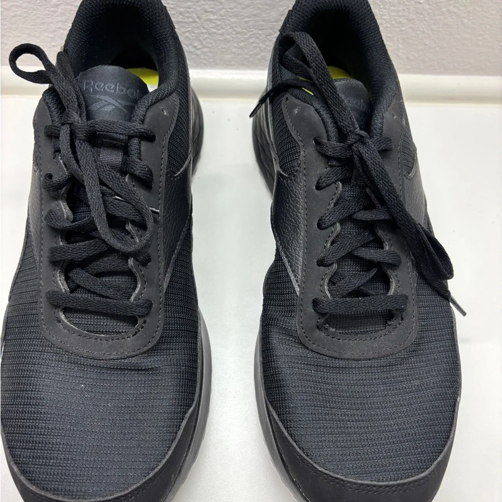 Reebok Energen Lite GY1438 Black Canvas Lace Up Athletic Running Shoes Sz 9.5